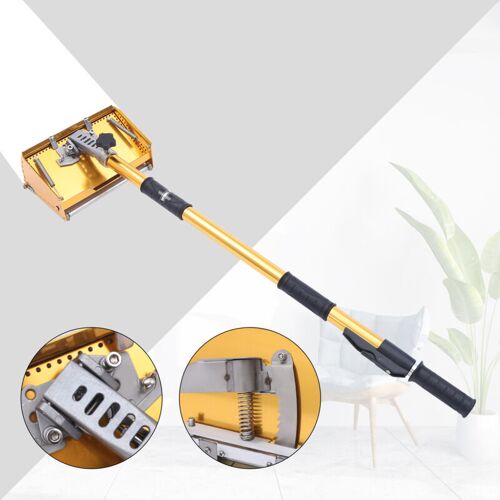 Kit D'Outils De Finition à Plat Pour Cloison Sèche De 20 Cm - Avec Poignée Réglable - Avec Interrupteur Télescopique Rapide De 102 à 150 Cm - Poignée Réglable