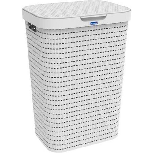 Bac à Linge Rotho Country 55l Blanc