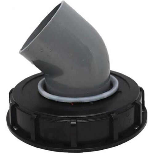 Ymyny Couvercle En Plastique De Tonne De Tonne 163mm 45 Degrés Eau De Pluie Couvercle De Couvercle De Couvercle De Couvercle De Couvercle De Couvercle De Chapeau De Couvercle Noir Noir, Tuyau De Jardi