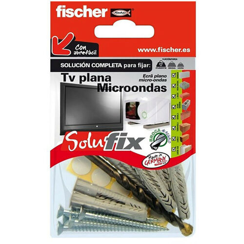 Fischer - Kit De Fixation Tv Plat/micro-ondes 502690 Solufix