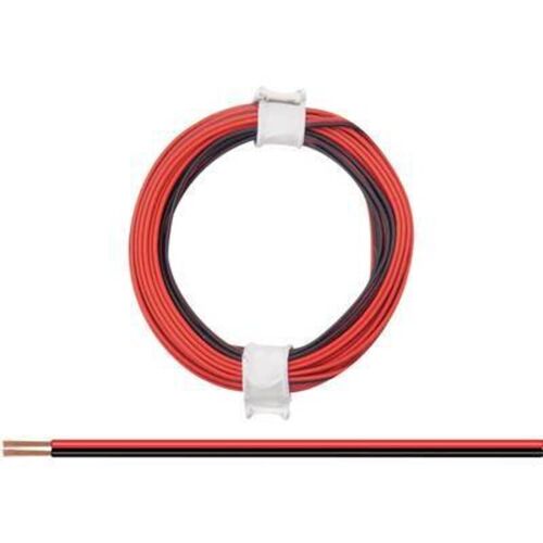 Donau Elektronik - 114-01 Fil De Câblage 2 X 0.08 Mm² Rouge/noir 5 M W181792