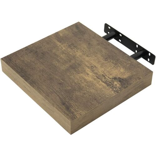 Woltu - Tagère Murale, étagère Suspendue, étagère Flottante De Cd Dvd, 30x23x3, 8cm Marron Rustique, Rg9371hov
