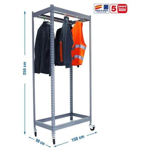 Simonrack étagère Modulable Métal Gris Avec Roues