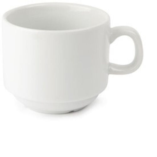 Tasse À Thé Empilable Blanche 200 Ml Whiteware Lot De 12 Olympia