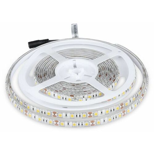 Bande Led V-Tac Smd5050 11 W/M 5 M 60 Led/M 12 V Blanc Naturel Ip65 10 Mm