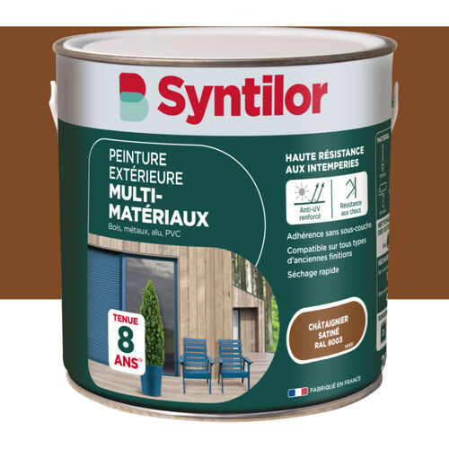 Syntilor - Peinture Exterieure Multi-materiaux 2l Chataignier sétiné