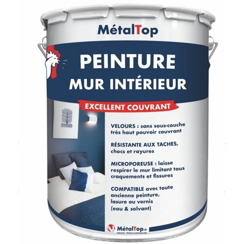 Metaltop - Peinture Mur Interieur - Pot 5 L - 1002 - Jaune séble