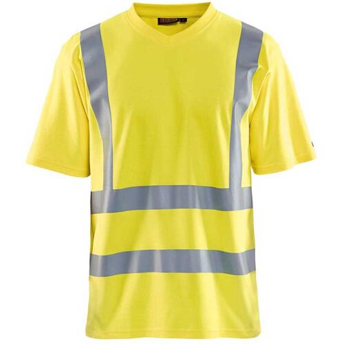 Blaklader - T-shirt De Travail Haute Visibilité Col V Anti-uv 3380 - Jaune Fluo Xl