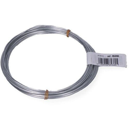 Pack 1 Unité. Rouleau De Fil D'aluminium 1,5 Mm 5 M Argent