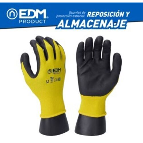 Edm - Gant De Remplacement Et De Rangement En Polyester Enduit Polyuréthane Adapté Pour écran Tactile Taille 8
