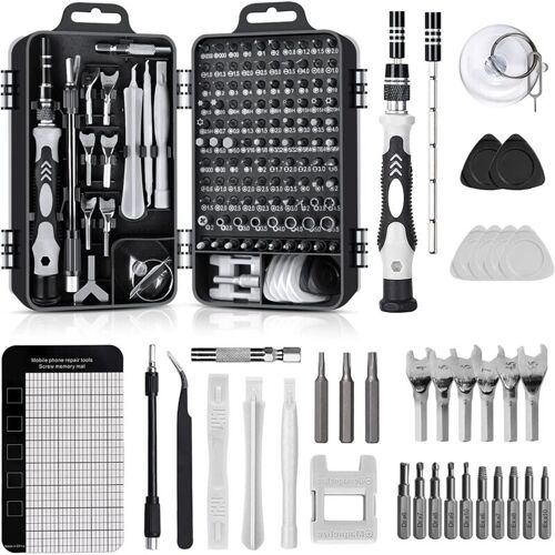 Outillage à Main 138 En 1 Mini Set Tournevis Precision Kit Tools Petit Boîte Tournevis Torx Informatique Demontage Pc Portable Pour Macbook,iphone,réparation,lunettes,bricolage,montre,smartphone Groof