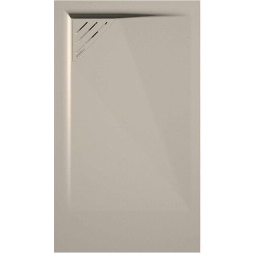 Kroos - Receveur De Douche Crème, Finition Lisse Stone Mio, Grille De Couleur - 70 X 70 Cm