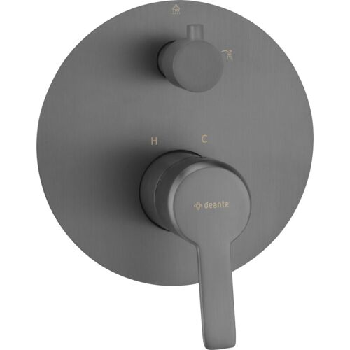 Deante Robinet De Douche Encastré - Modèle Arnika - Acier Graphite - Design Moderne - Pratique Et élégant