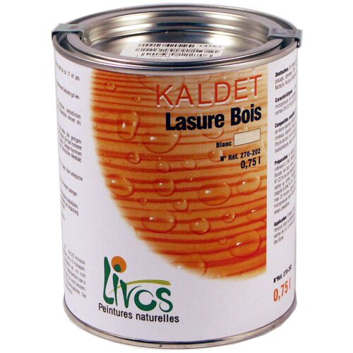 2.5l-blanc-lasure Bois Naturelle Intérieure à Partir De 0,75l Kaldet (1l/24m2) Livos 202-blanc