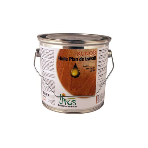 Livos - 2.5l-incolore-huile Pour Bois Naturelle Spéciale Plan De Travail Kunos (1l/17m2 En 3 Couches) Incolore