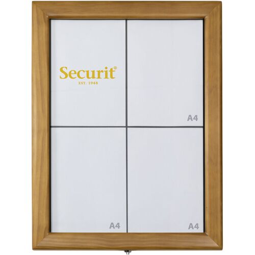 Présentoir Led Classic - 1er Prix - Présente 4 Pages A4 - Leds Blanches - Securit