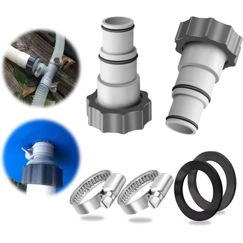 2pcs Adaptateur Tuyau Piscine, Adaptateur Pour Piscine Intex, Adaptateur Tuyau Autre Accessoire Pour Piscine,adaptateur Tuyau Accessoire De Piscine,Ã¿ 32 Et 38 Mm