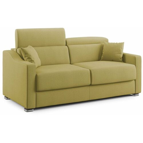 Canapé lit en tissu détachable 191 cm jaune