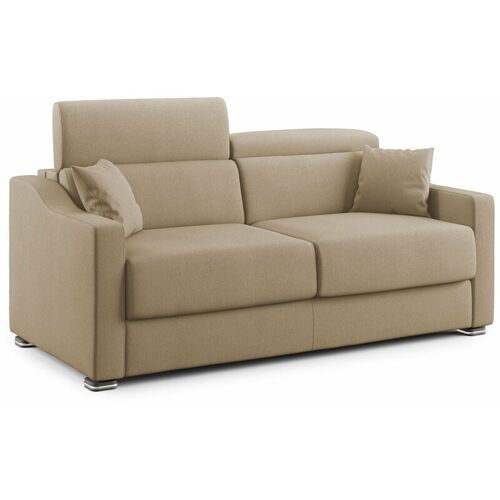 Canapé lit en tissu détachable 191 cm beige