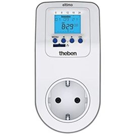 Theben - 0200130 Eltimo 020 Top3 - Commutateur De Prise Numérique Avec Programme Hebdomadaire I Minuterie I Programmation En Optio