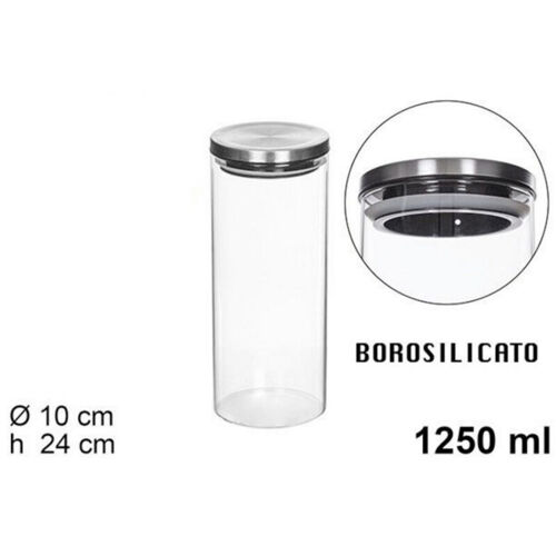 1250 Ml Boîte Alimentaire Sous Vide Verre Clair Céréales Snacks Cuisine