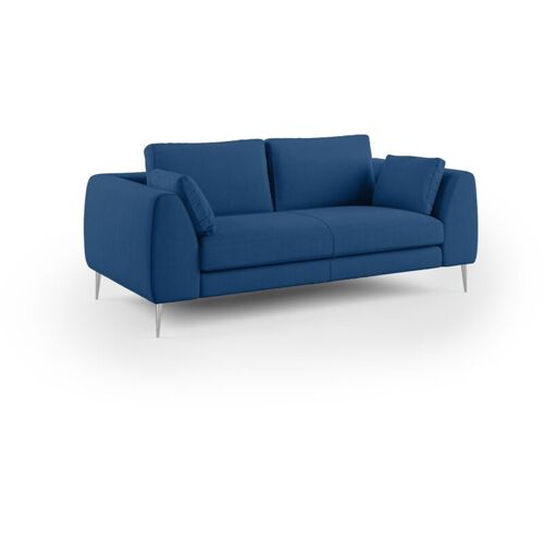 Canapé en microfibre détachable 176 cm bleu