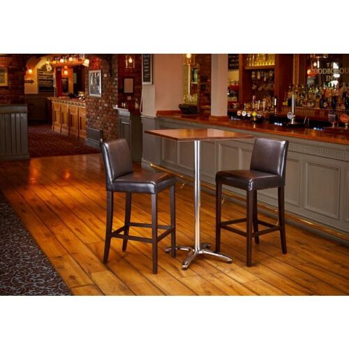 Plateau De Table Carré Marron Foncé 60 Cm - Bolero