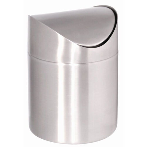 Poubelle De Table En Inox - Couvercle Battant - Olympia