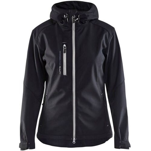 Veste De Travail Softshell à Capuche Femme 4919 - Noir/gris Clair S