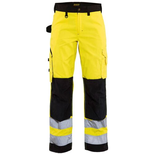 Pantalon De Travail Haute Visibilité Femme 7155 - Jaune Fluo/noir S - Fr(36) - Se(c34) - Standards
