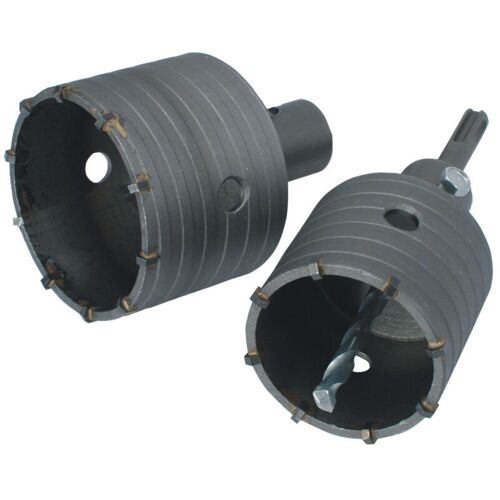 Kit Deux Trépans Béton Carbure D. 65 Et 80 Mm - Emmanchement Sds+ - Outil De Maçonnerie Pratique Et Efficace - Beast