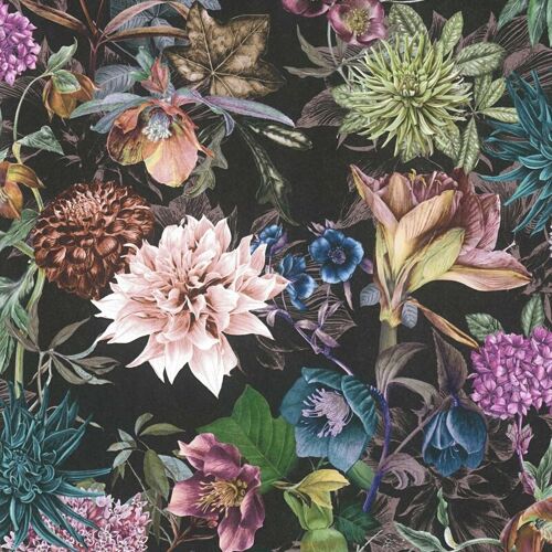 A.s.creations - Papier Peint Floral Réaliste Pastel Papier Peint Feuillage Fleuri Papier Peint Intissé Idéal Pour Le sélon