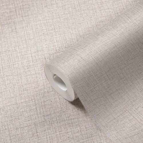 A.s.creations - Papier Peint Intissé Uni Gris Tapisserie Tendance Effet Textile Papier Peint Style Minimaliste Idéal Pour Couloir