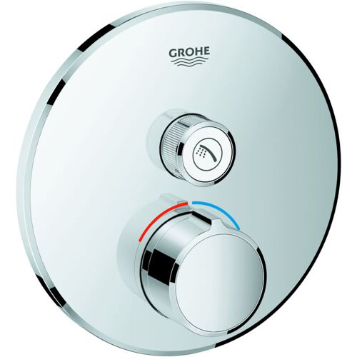 Grohe - Mitigeur Encastré Smartcontrol, Une Vanne D'Arrêt, Rosette