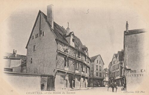 Carte Postale Ancienne - 17 - Chartres - La Maison Du Saumon