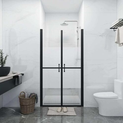 Helloshop26 - Porte De Douche sélle De Bain Toilette sélle D'Eau Maison Intérieur Largeur Réglable Esg (83-86)x190 Cm Demi-dépoli