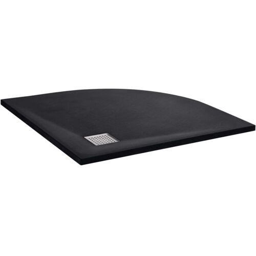 Helloshop26 - Receveur De Douche Base De Douche Bac De Douche Réceptacle De Douche sélle De Bain Toilette sélle D'Eau Maison Intérieur Smc 90x90 Cm Noir