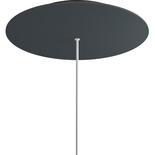 Creative Cables Rose-one Xxl Rosette Ronde, Diamètre 400 Mm Avec 1 Trou Et 4 Trous Latéraux - Anthracite, Noir