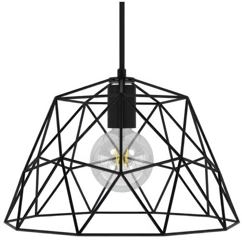 Creative Cables - Lampe Suspendue Fabriquée En Italie Avec Câble Textile, Abat-Jour En Forme De Dôme Et Garniture Métallique