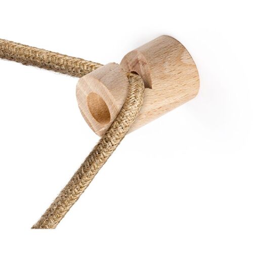 Decentratore, Gancio À ""V"" À Soffitto O Parete In Legno Per Cavo Elettrico Tessile