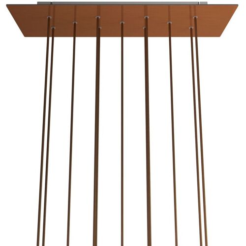 Creative Cables - Xxl Rose-one Rosette Rectangulaire Avec 11 Trous Et 6 Trous Latéraux, Taille 675 X 225 Mm