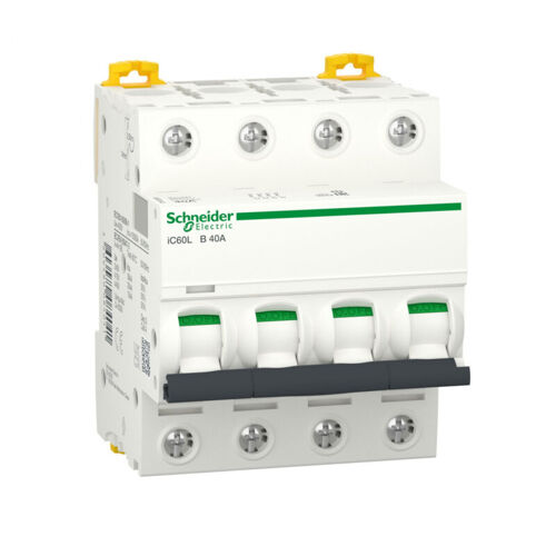 Schneider Electric - Acti9, Ic60l Disjoncteur 4p 40a Courbe B - A9f93440