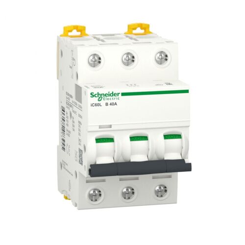 Schneider Electric - Acti9, Ic60l Disjoncteur 3p 40a Courbe B - A9f93340