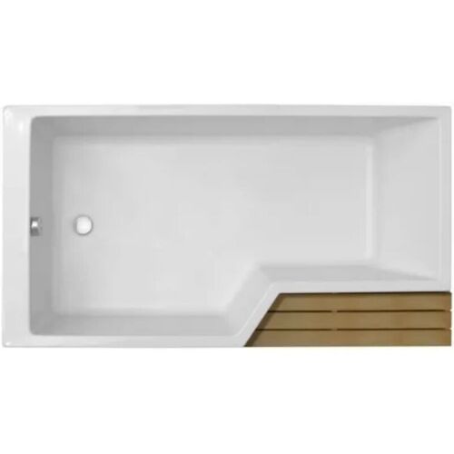 Jacob Delafon - Baignoire Bain Douche Neo, Version Gauche Blanc Brillant 180 X 70/90