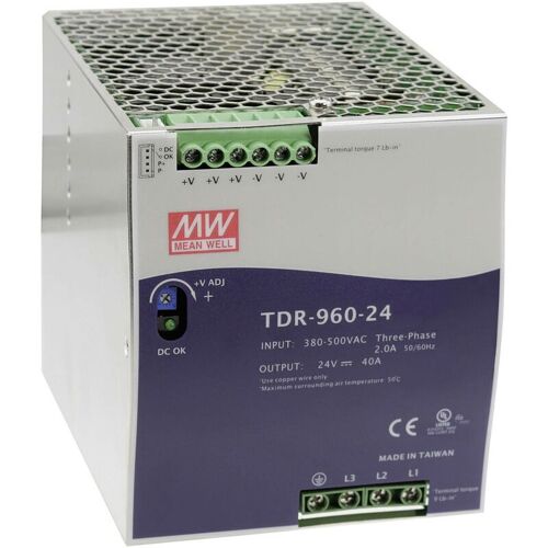 Mean Well - Alimentation Rail Din Tdr-960-48 20 à 960 W 1 X A022831