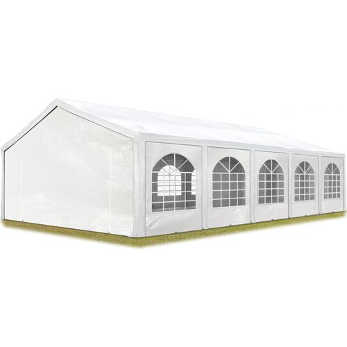 Toolport - 5x10m Tente De Réception, Pe 450 N, H. 2m, Blanc