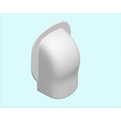 Sortie Murale - Pour Goulotte De Climatisétion - 65 X 50 Mm - Blanc Iboco 06814