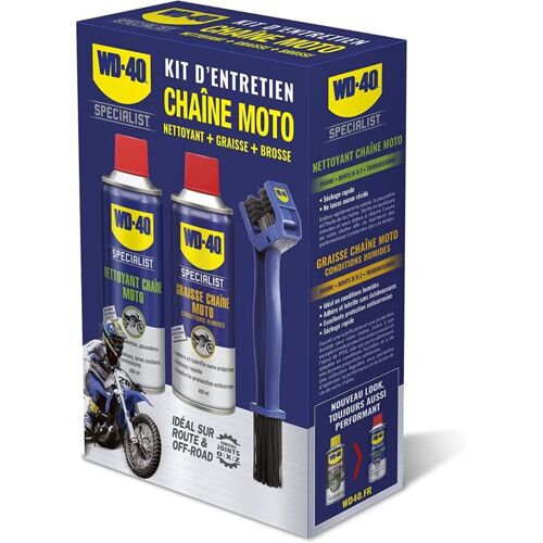 Kit D'entretien Chaine Moto Wd40