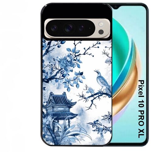 Coque noire Taperso pour PIXEL 10 PRO XL avec motif japan art