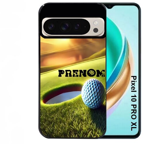 Coque noire Taperso pour PIXEL 10 PRO XL avec motif golf personnalisee